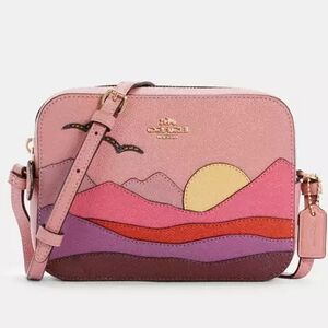 Coach
Mini Camera Bag With Mountain Postcard